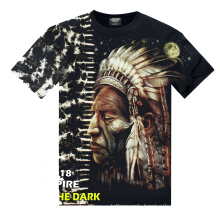 YABA 5D Short Sleeve Tattoo Printing T-Shirt